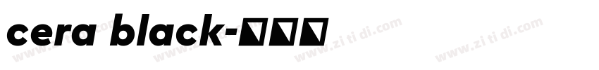 cera black字体转换
